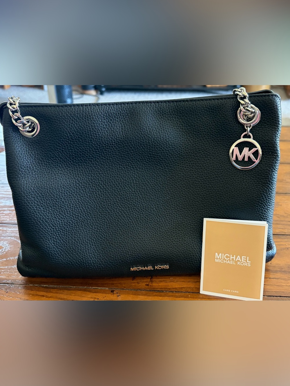 Michael Kors Christina Medium Pebbled Leather Messenger bag
